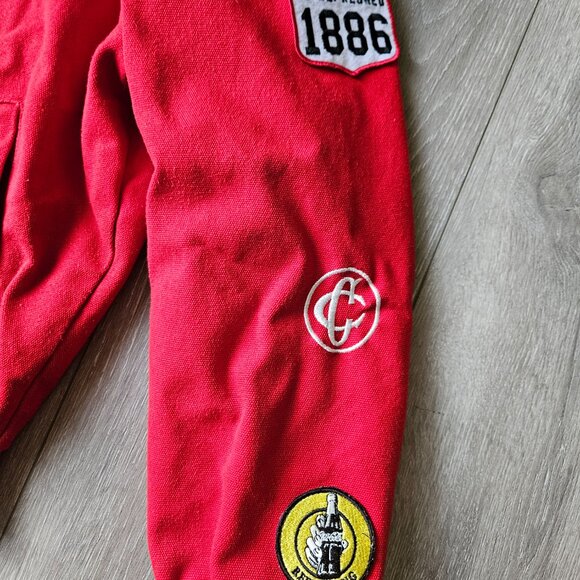 Forever 21 x Coca-Cola Red Multi Racing Bomber Jacket Men's Unisex See Desc. - Picture 5 of 12